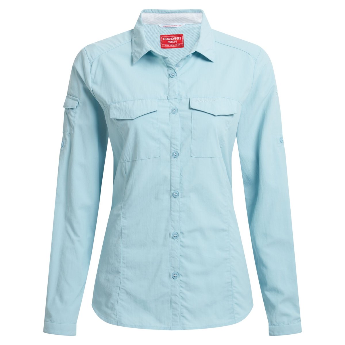 Chemise unie manches longues ADVENTURE blanc, CRAGHOPPERS
