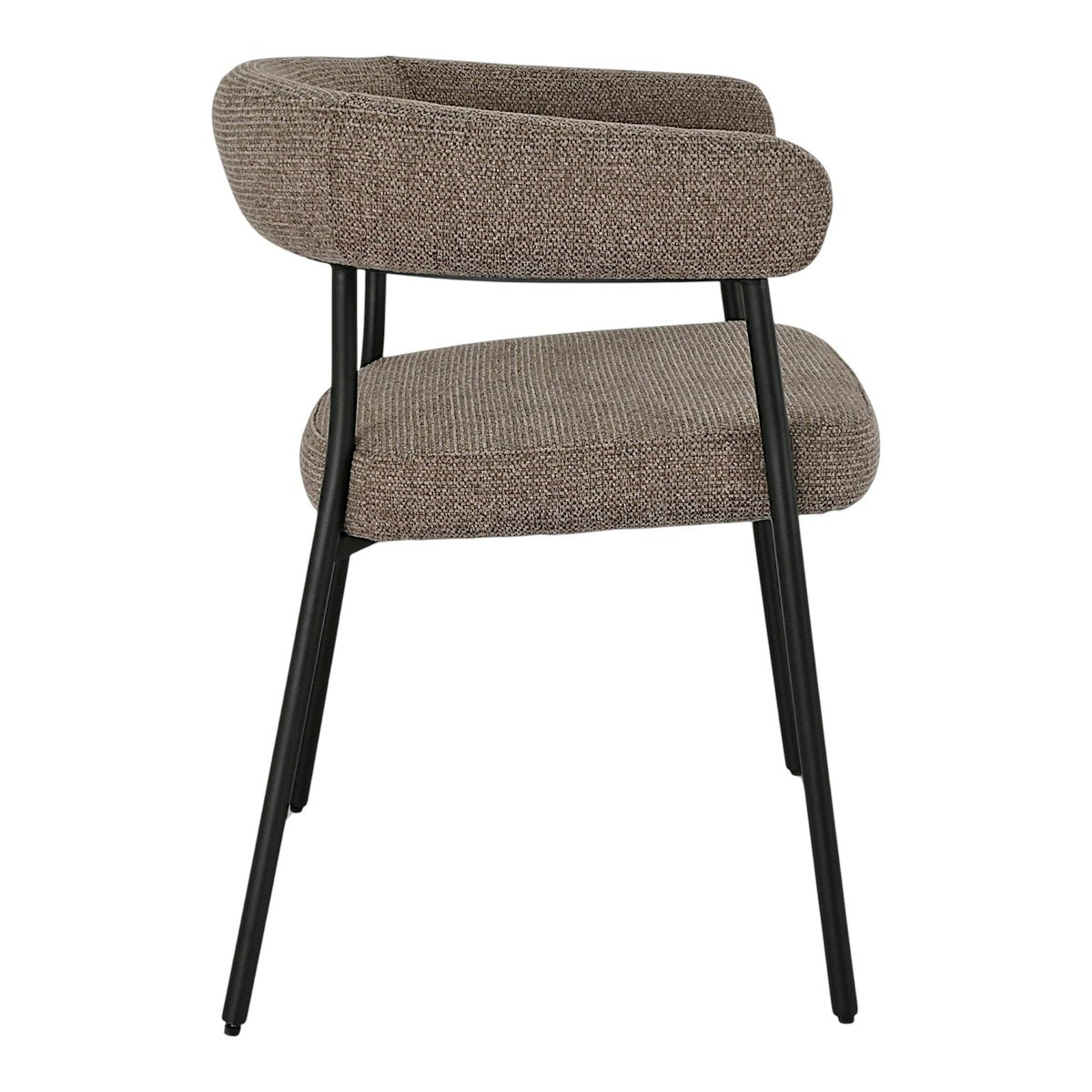Chaise de salle à manger marron avec dossier bandeau (lot de 2) BERLIN marron, PIER IMPORT