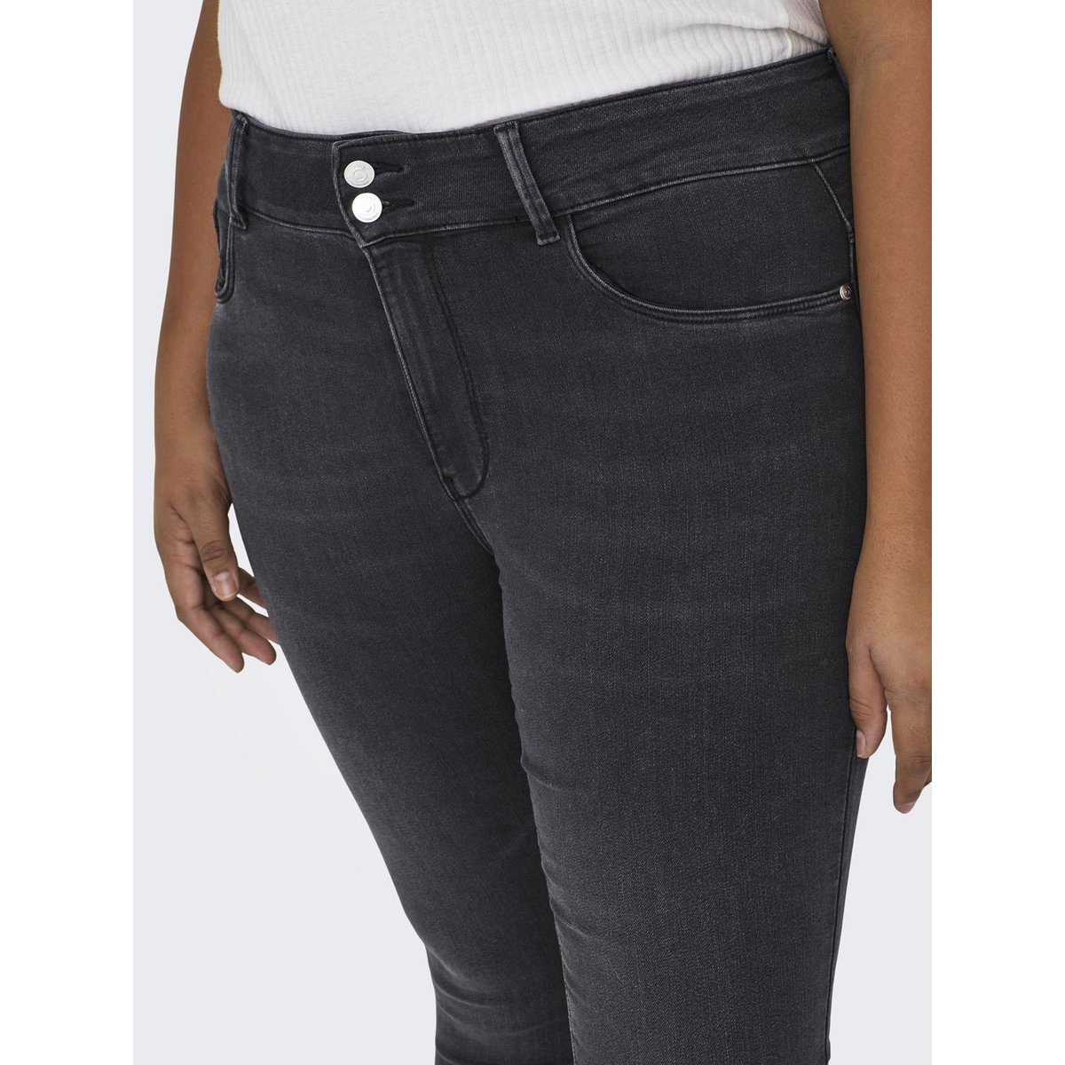 Jean Skinny washed black, ONLY CARMAKOMA