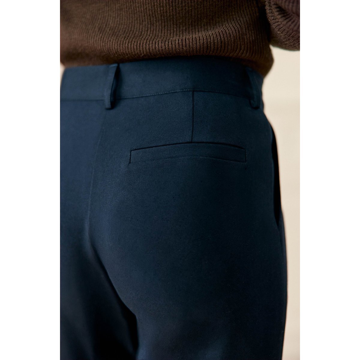 Pantalon carotte uni PAROT 25-marine, LA PETITE ETOILE