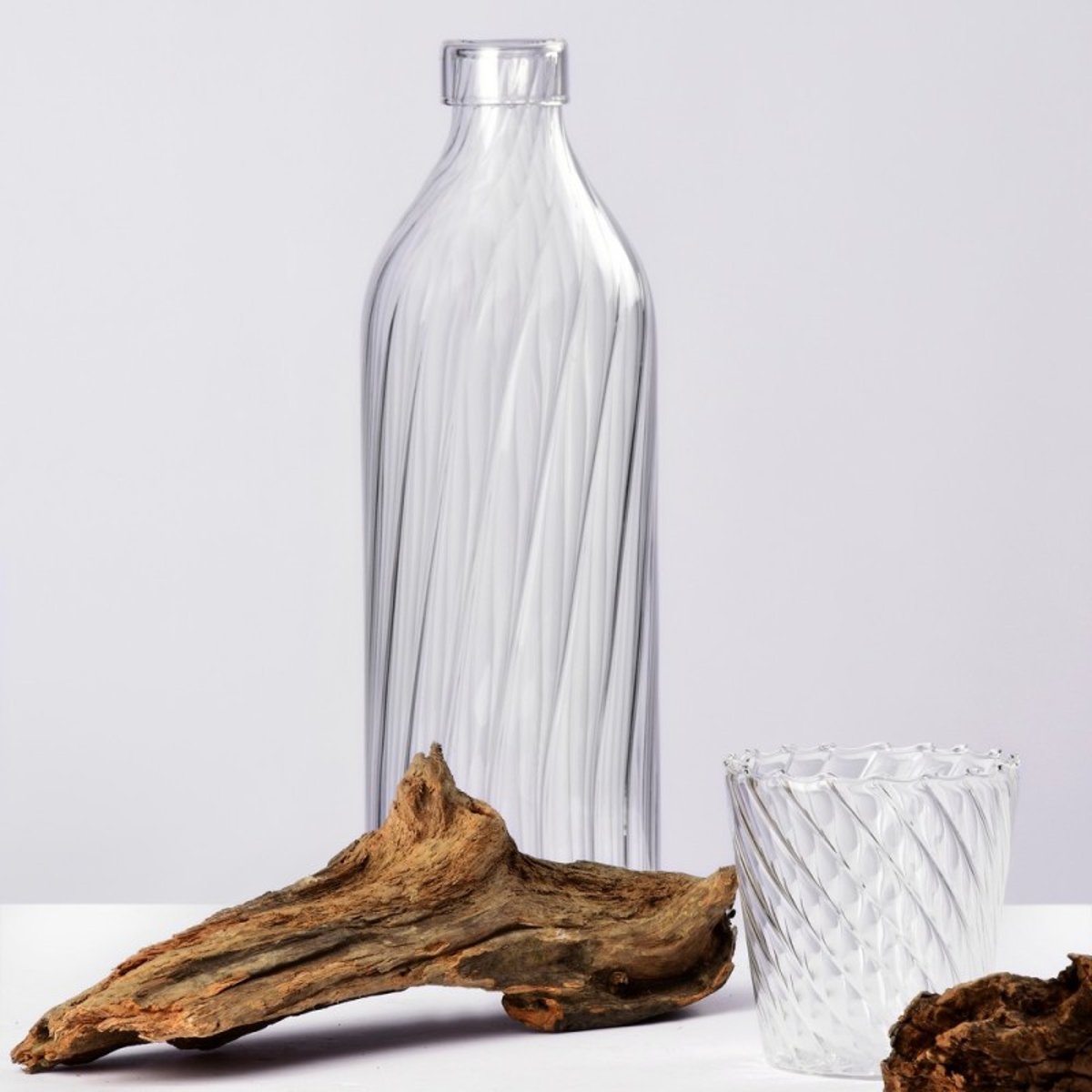 Carafe bouteille verre design VENEZIA OTTICO transparent, ICHENDORF