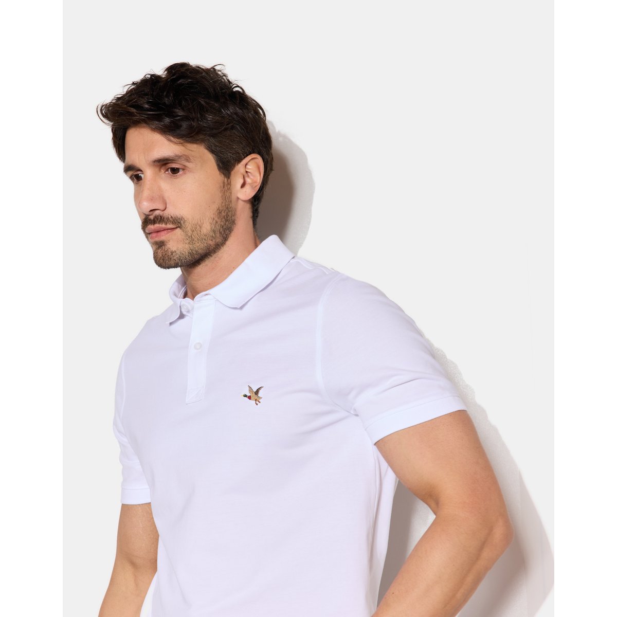 Polo brodé O'TOGS blanc, CHEVIGNON