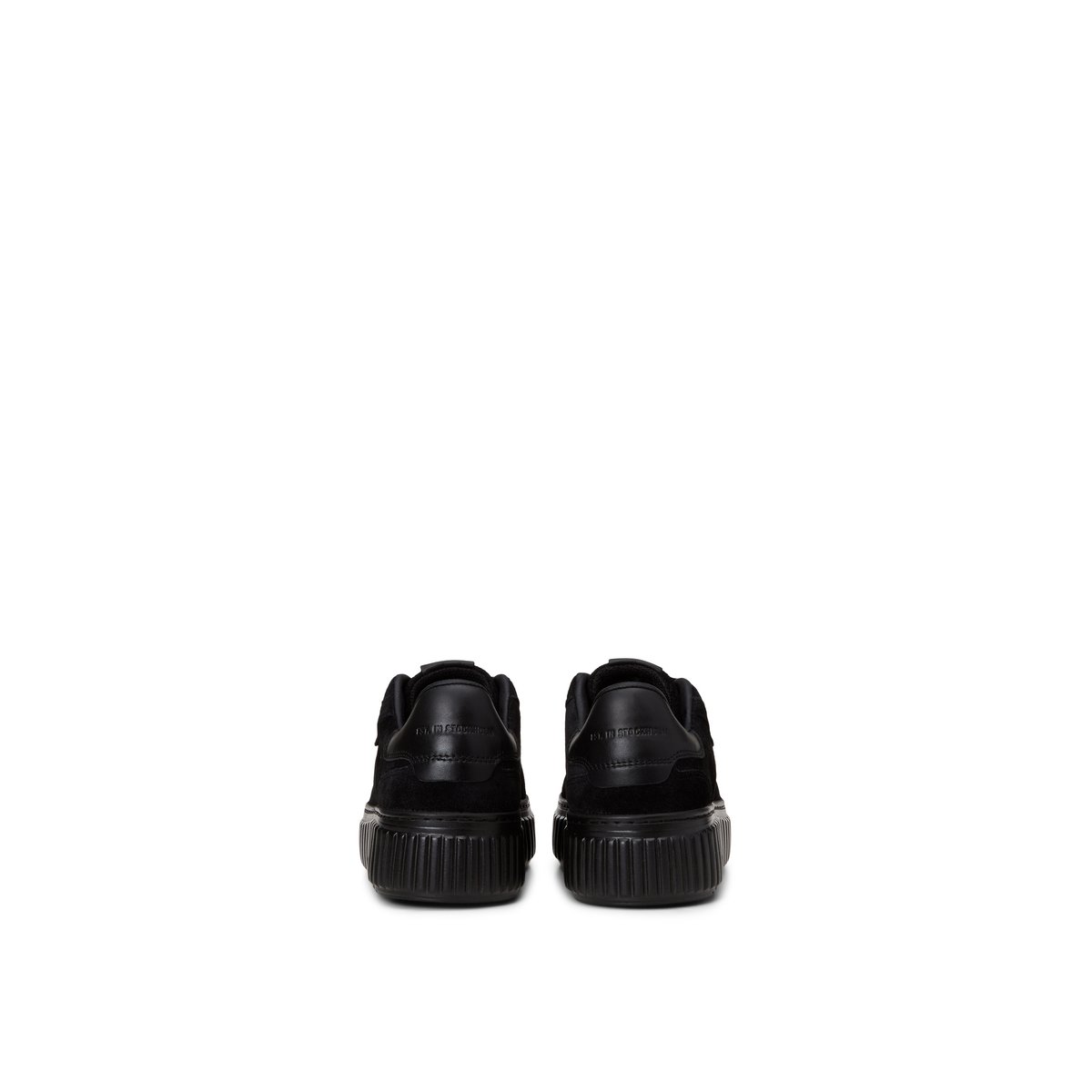 Modèle de baskets Svenja en cuir velours noir, MARC O'POLO