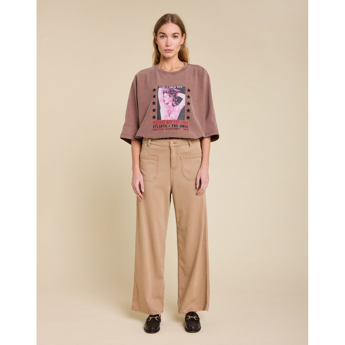 Pantalon JANE MOCHA marron, PULLIN