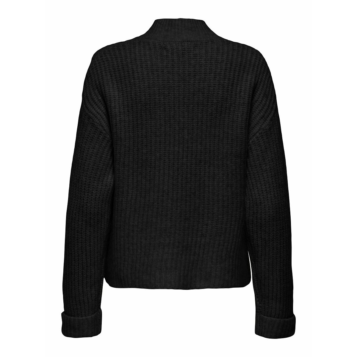 Pull col montant détail cœur noir, ONLY