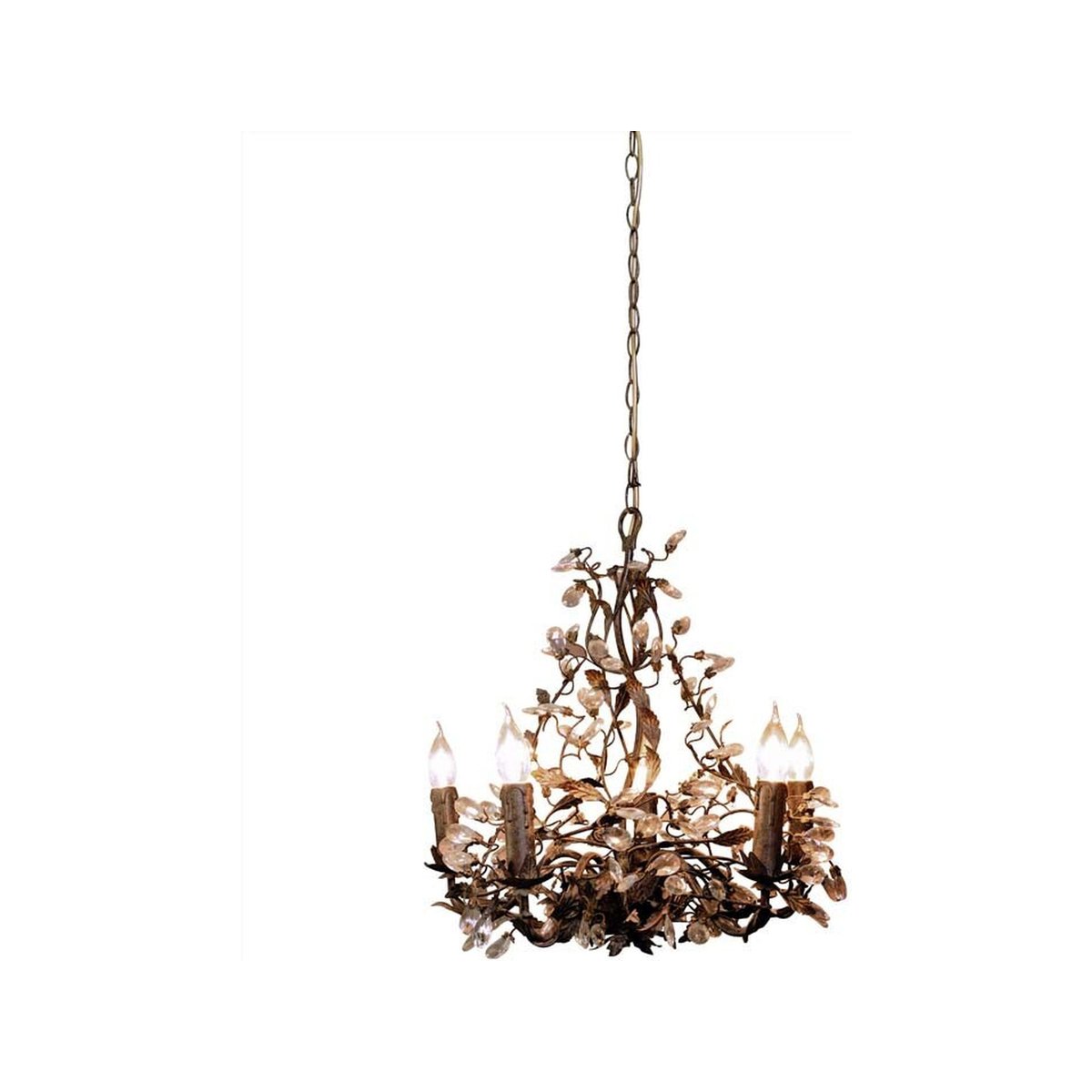 Petit lustre en métal RAMBOUILLET transparent, CHEHOMA