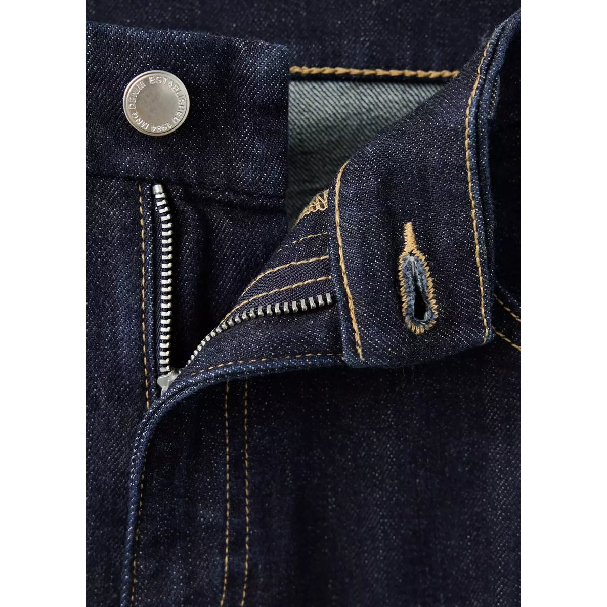Jean flare taille haute bleu, MANGO