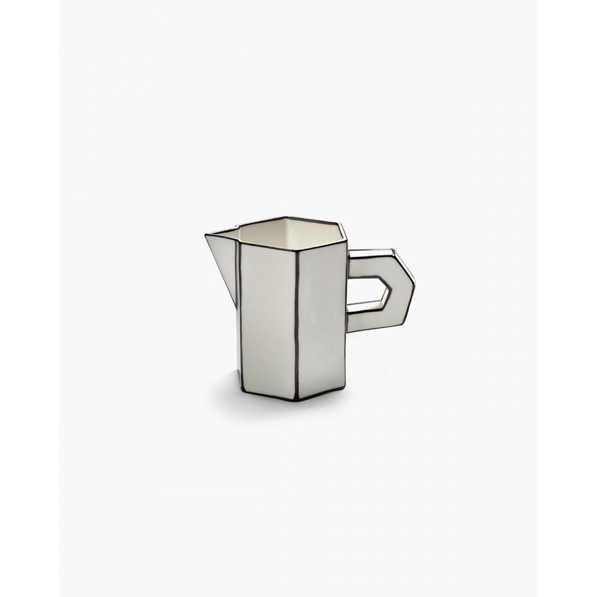 Cruche à lait en porcelaine Carte Blanche blanc, SERAX