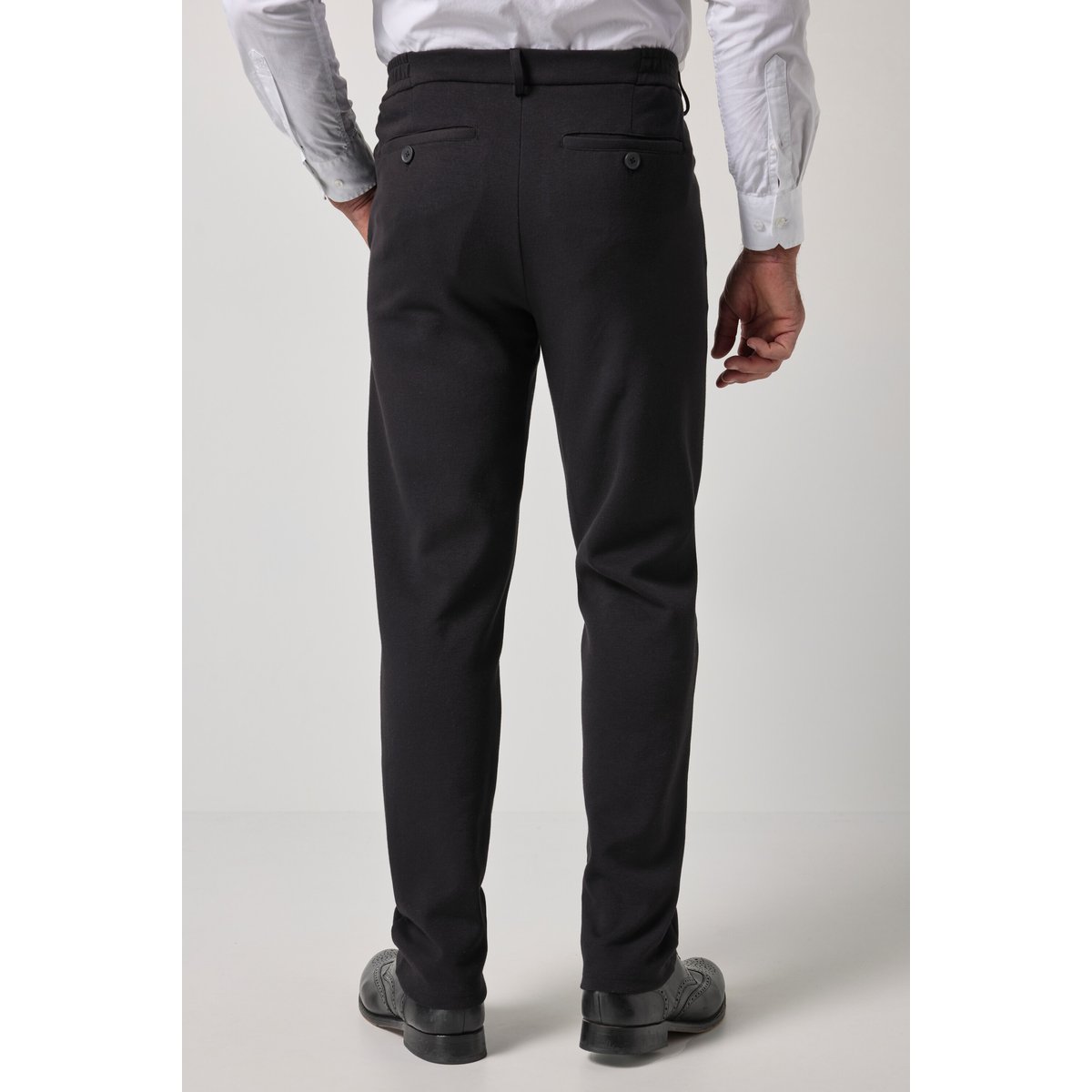 Pantalon NAPLES en jersey noir, JP1880