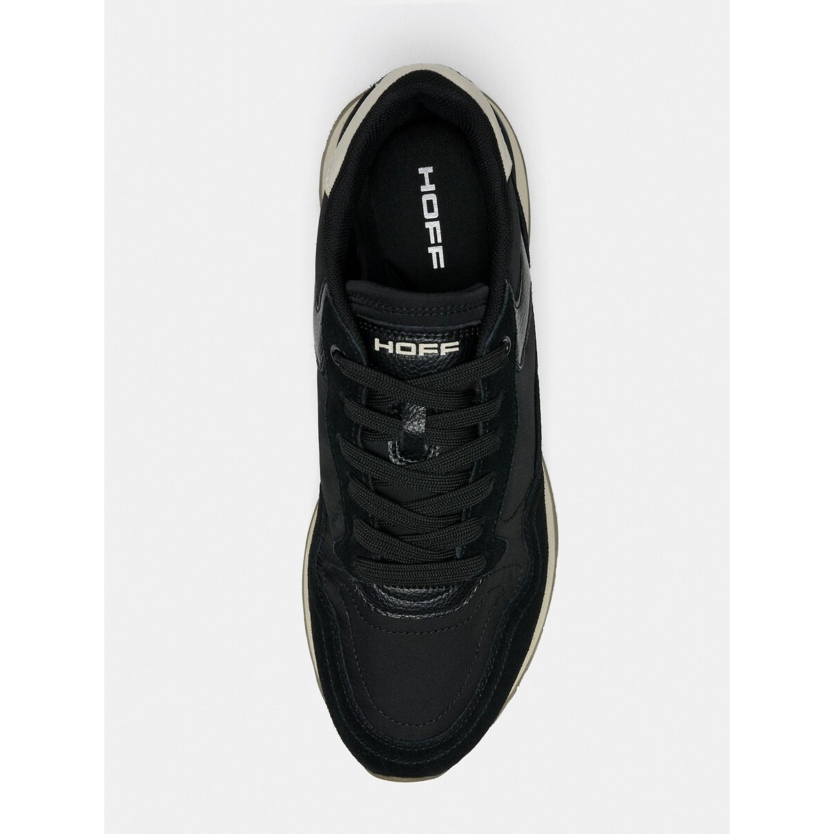 Leren sneakers City zwart, HOFF