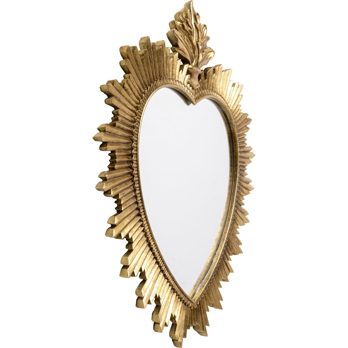 Miroir coeur doré or, KARE DESIGN