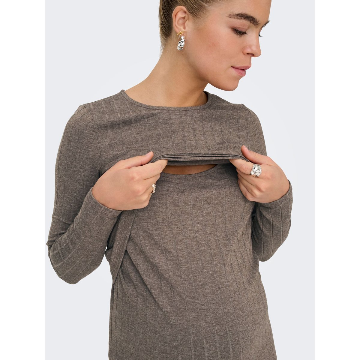 Robe chocolate brown, ONLY
