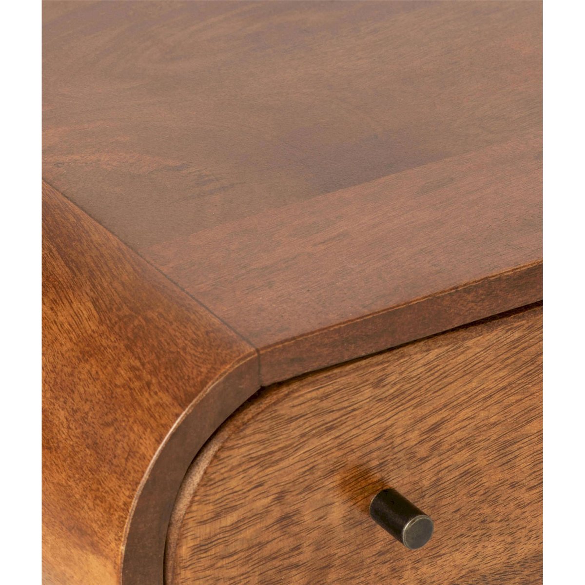 Console en bois de manguier à tiroirs naturel et noir, RECOLLECTION