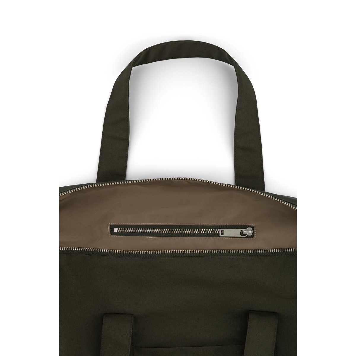 Sac 24heures polyester recyclé zippé KELLER kaki, RIVEDROITE