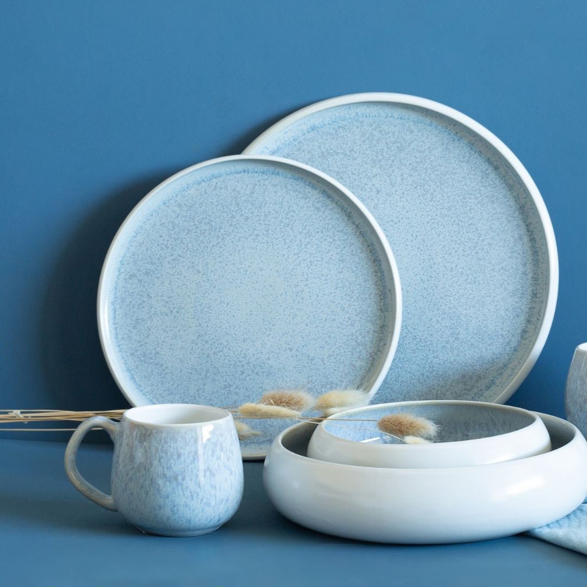 Lot de 4 tasses expresso, BOREA bleu, ARTIME