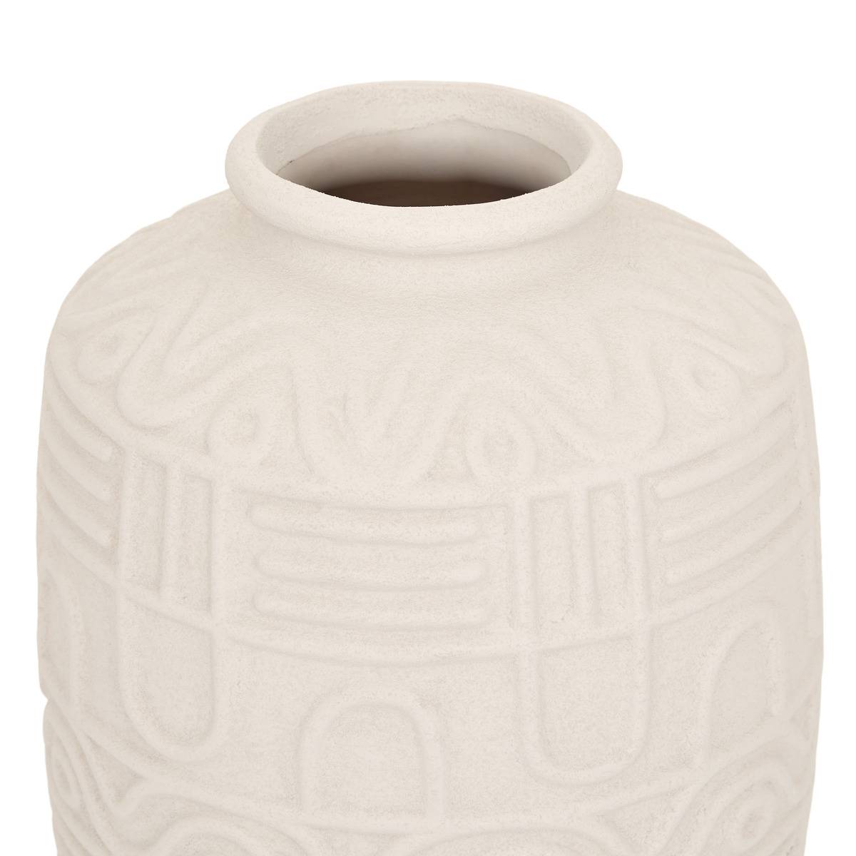 Plante artificielle avec vase NYER blanc, ATMOSPHERA