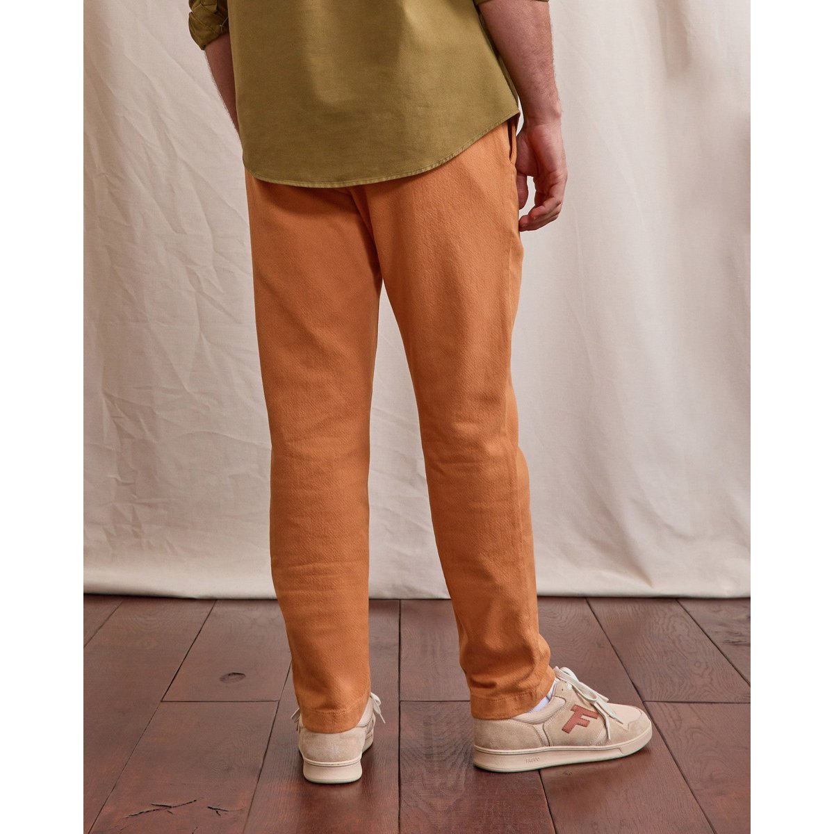 Pantalon élastique DREUILLE brique clair, FAGUO
