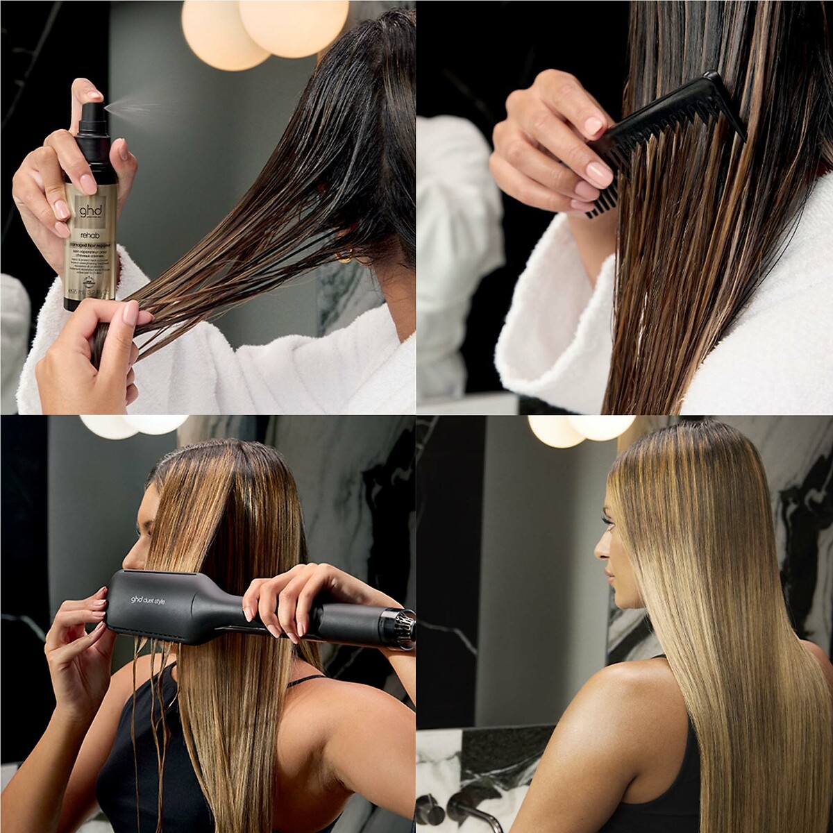 Herstellende verzorging voor beschadigd haar kleurloos, GHD
