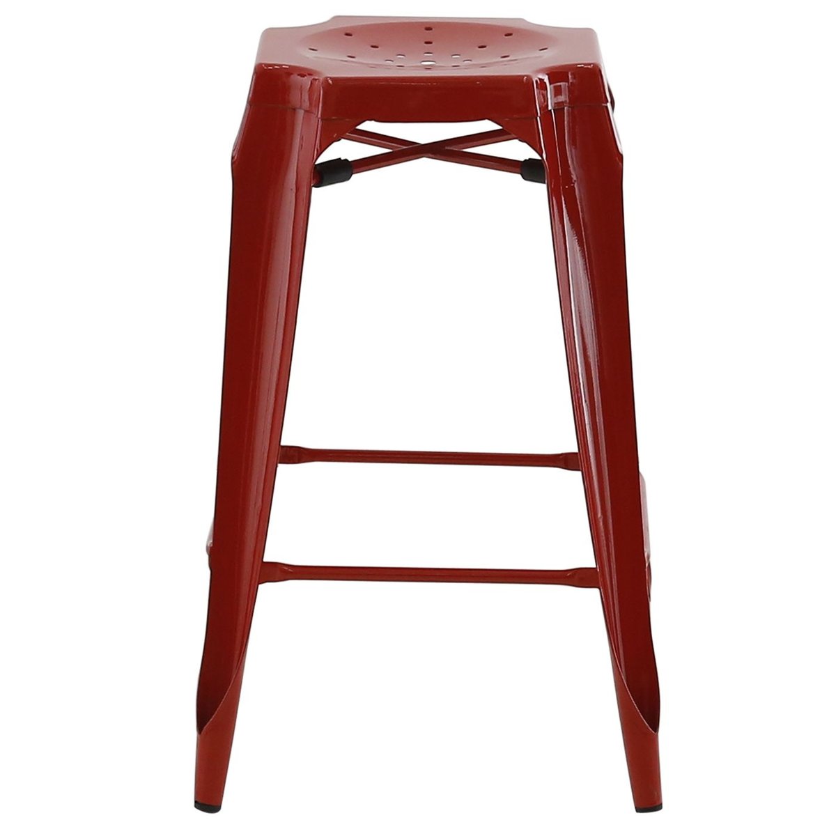 Tabouret snack rouge rouge vermillon, ZAGO