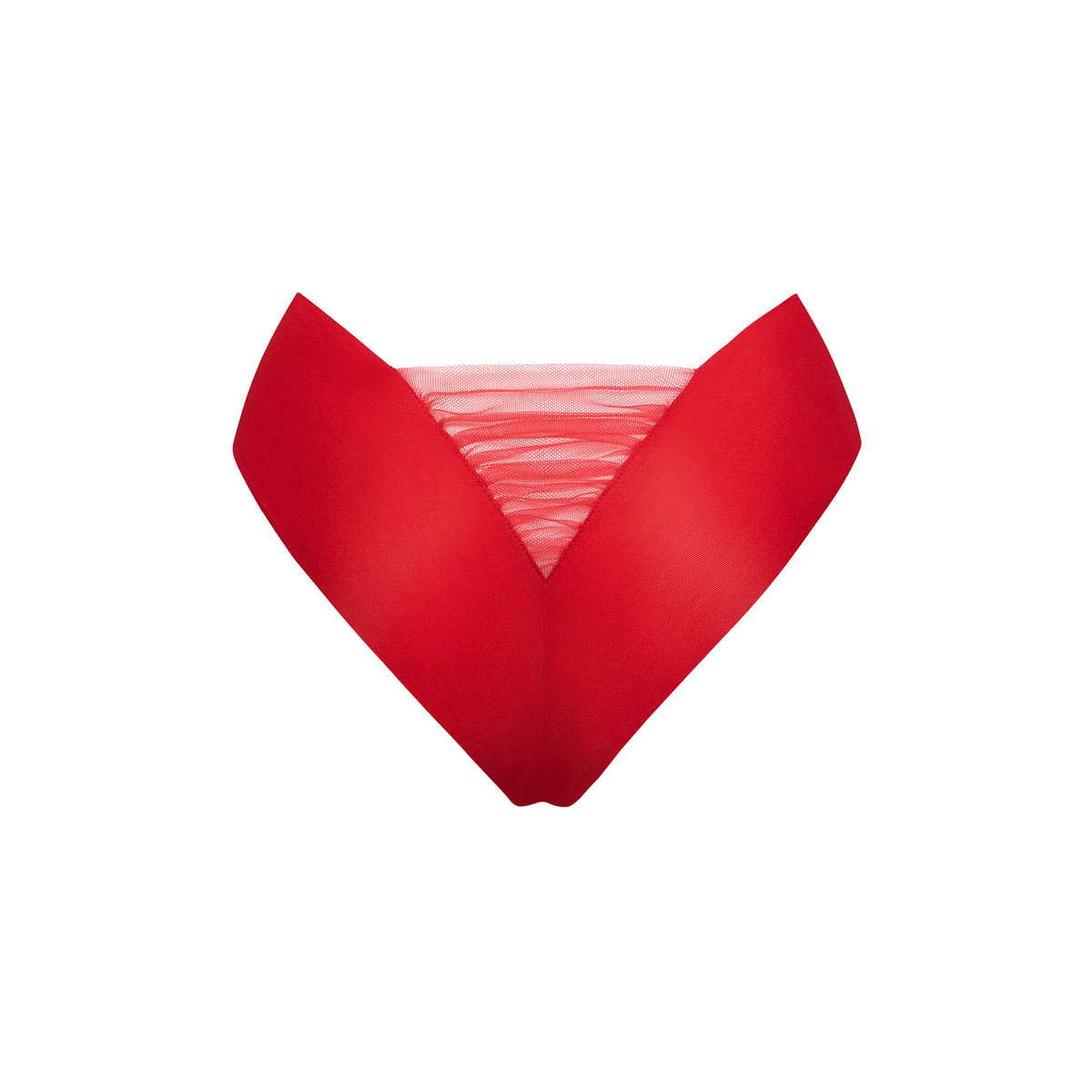 Brésilien échancré taille haute MIRACLE rouge, LISCA