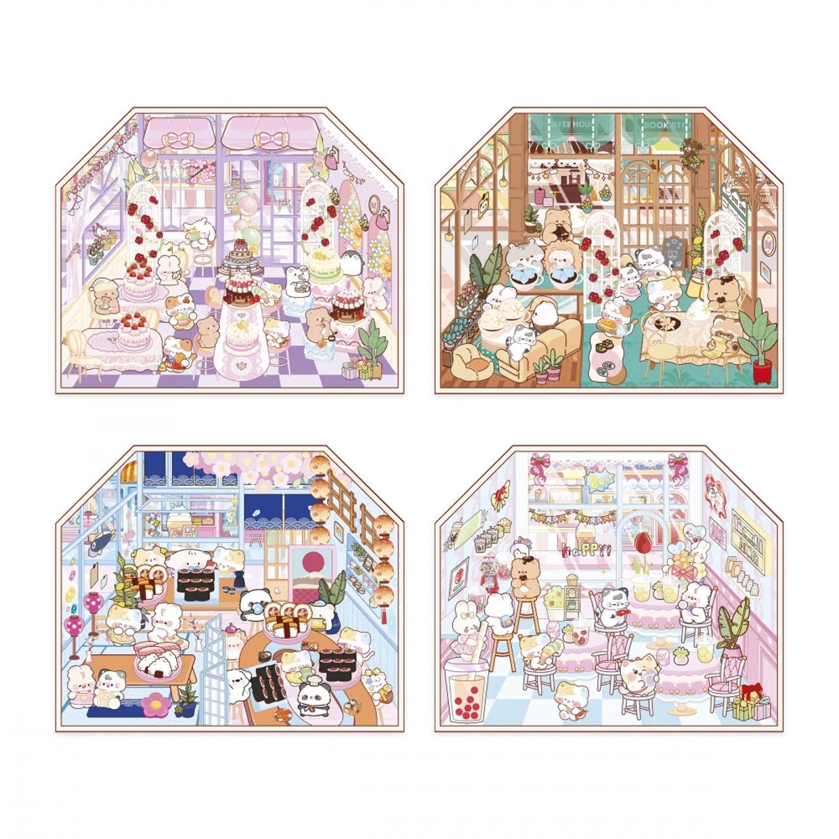 Cosy Stickers - Food Lovers couleur unique, JANOD