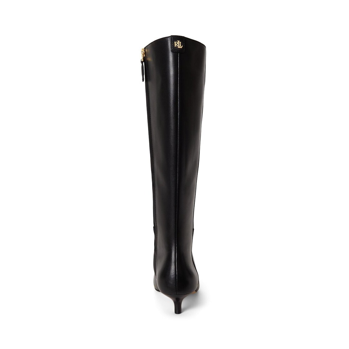 Botas de piel con tacón kitten FRANCESCA negro, LAUREN RALPH LAUREN