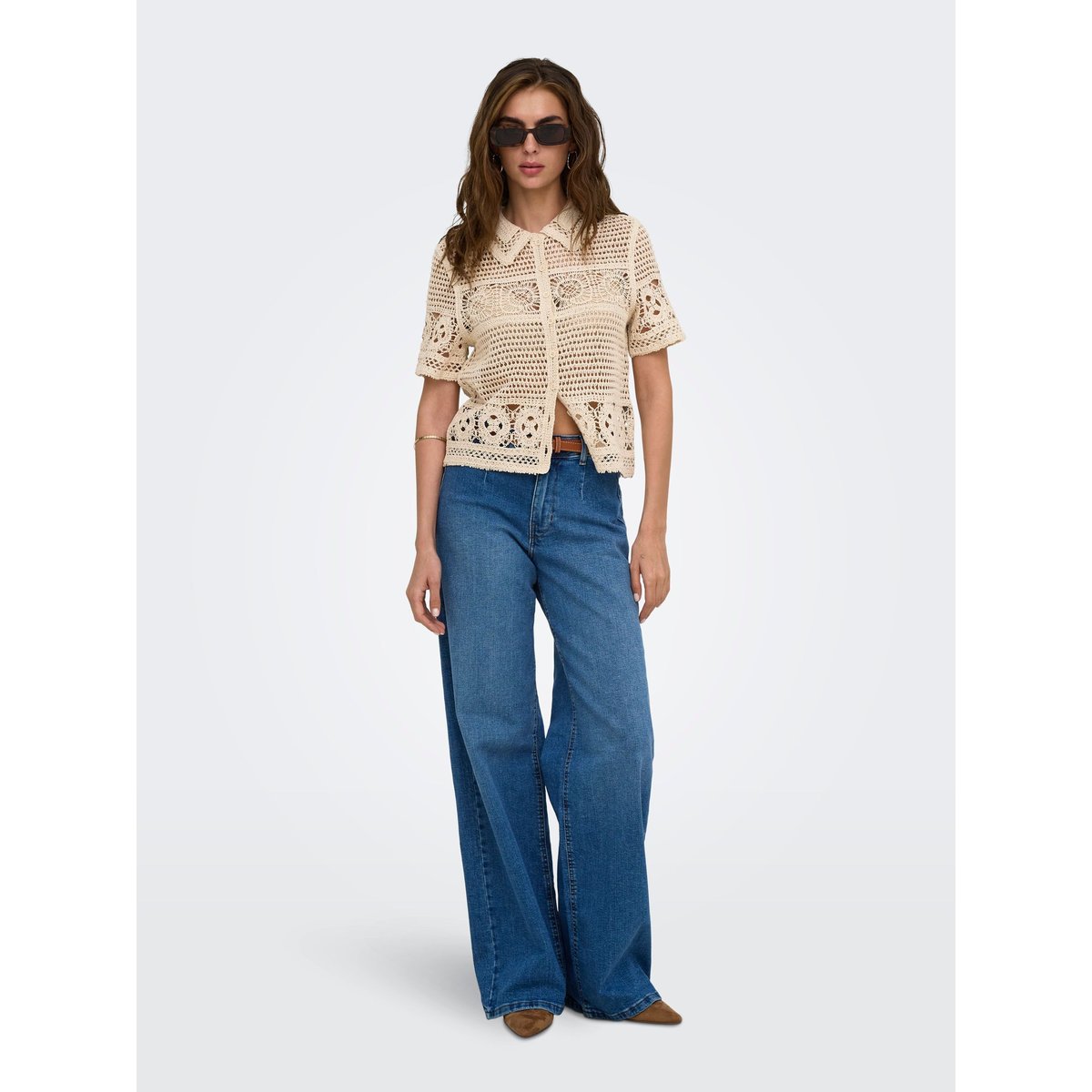 Top blanche - creme, ONLY