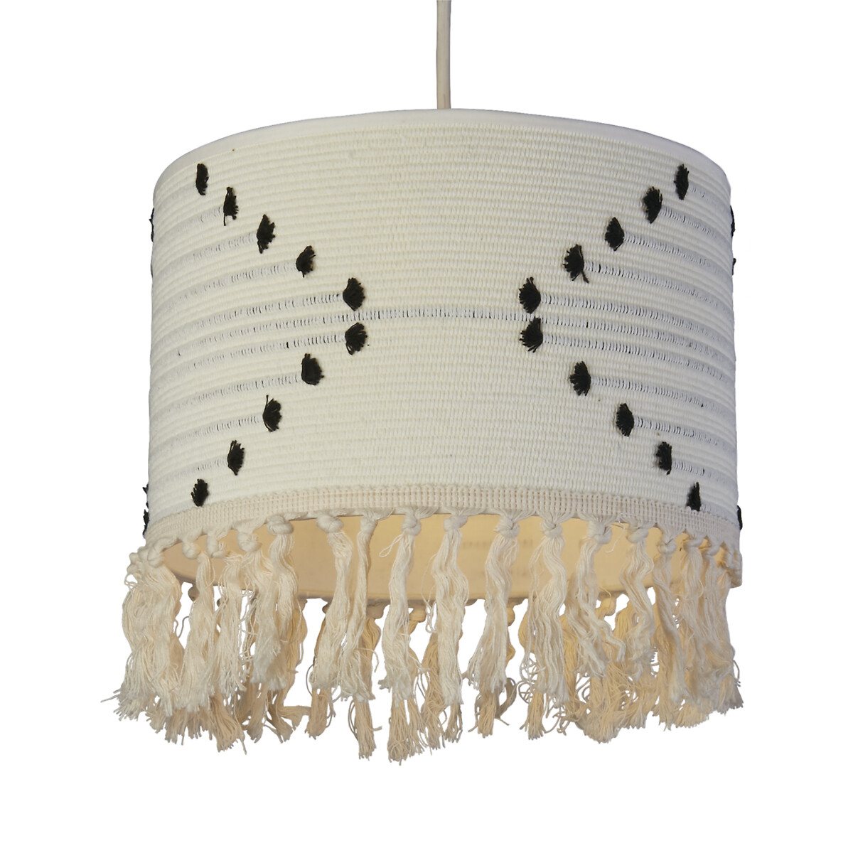30cm Brasillia Tassle Shade cream, SO'HOME