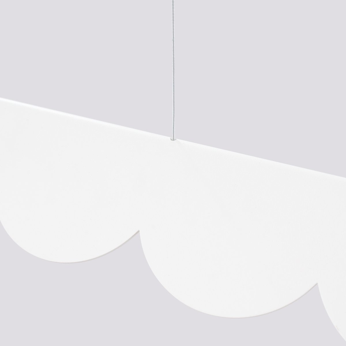 Suspension Aluminium Blanc LED 1 Biscuit blanc, EDEN