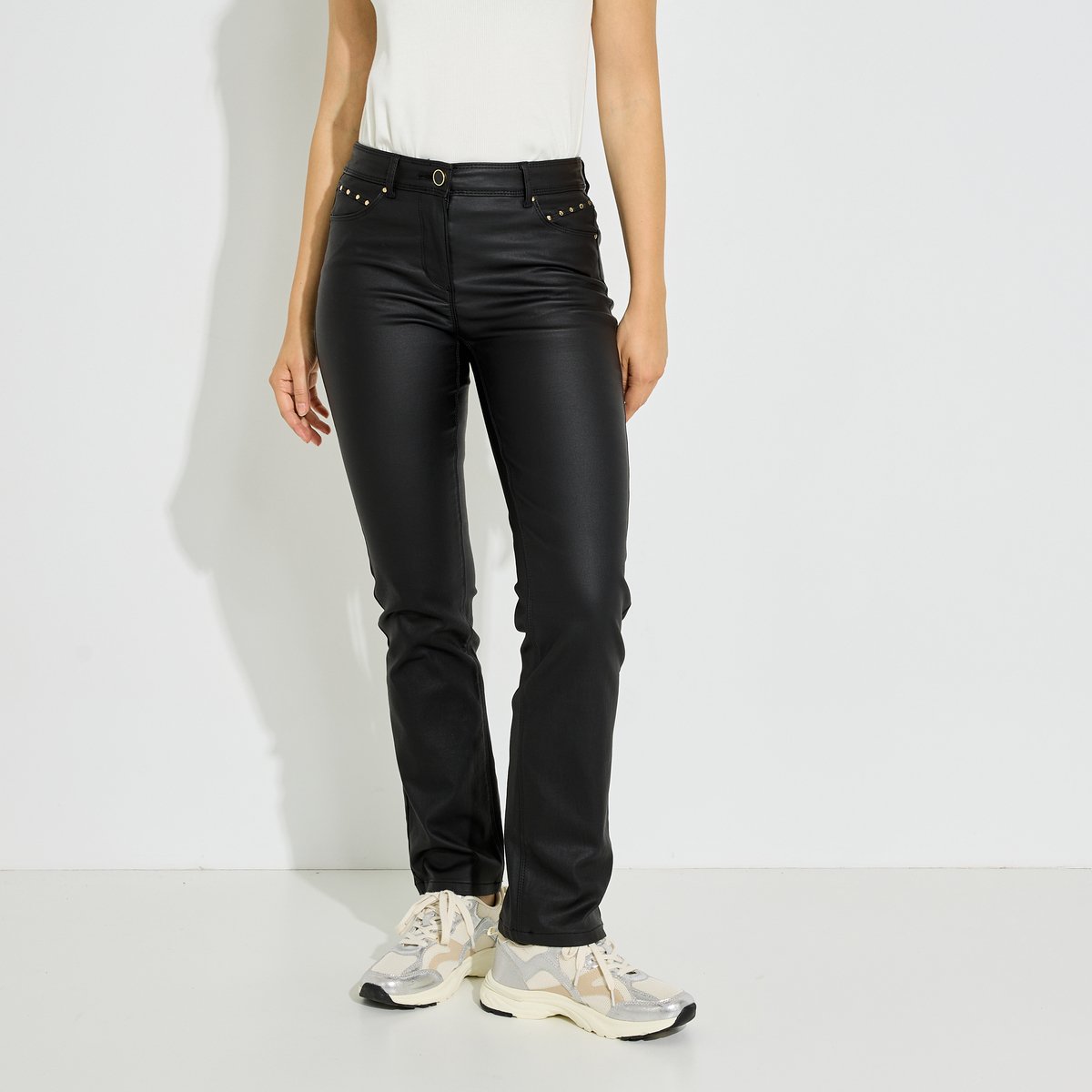 Jean droit FARO D01 noir, GRAIN DE MALICE