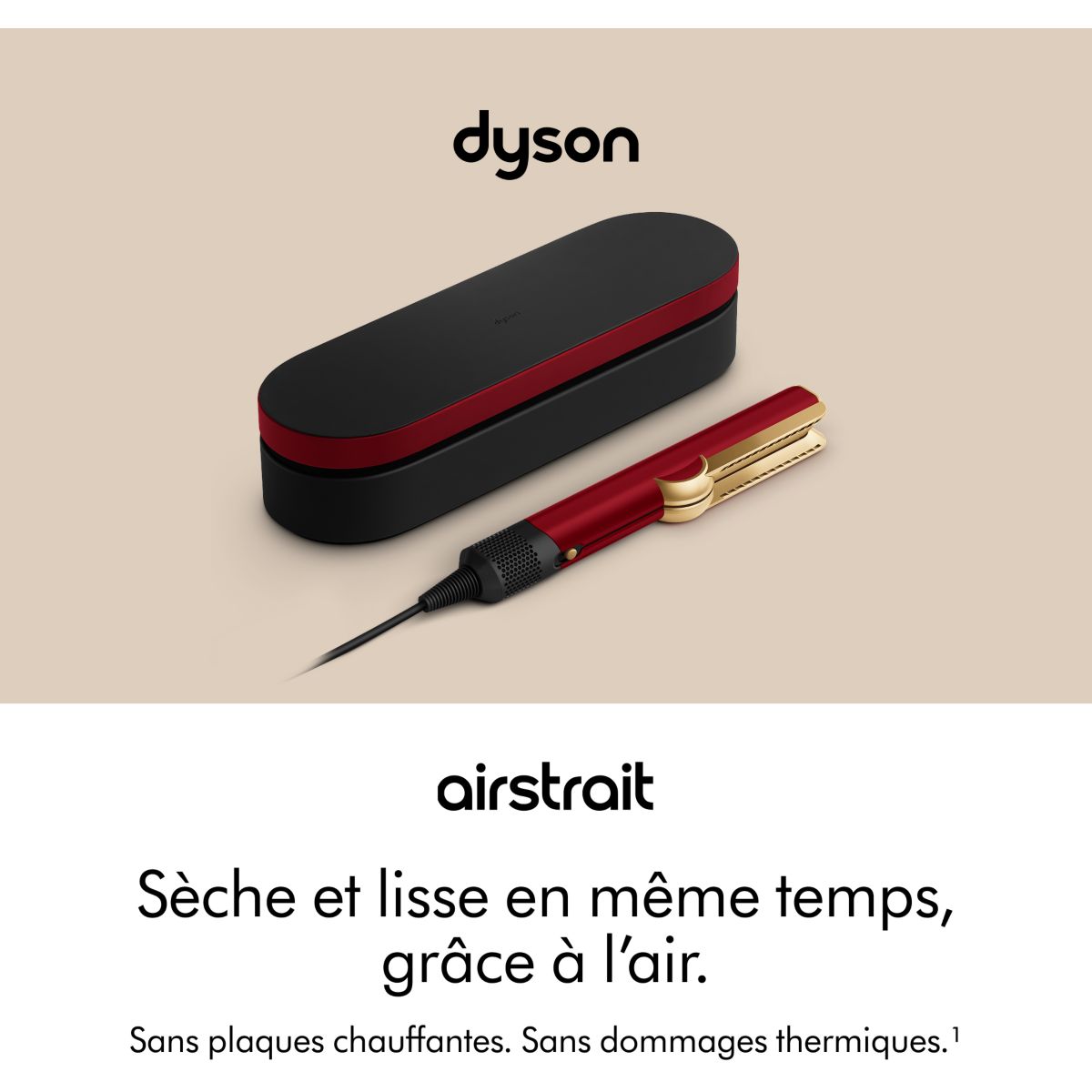 Lisseur séchant Airstrait Edition Velours Rouge et Or, édition spéciale fête des mères couleur unique, DYSON