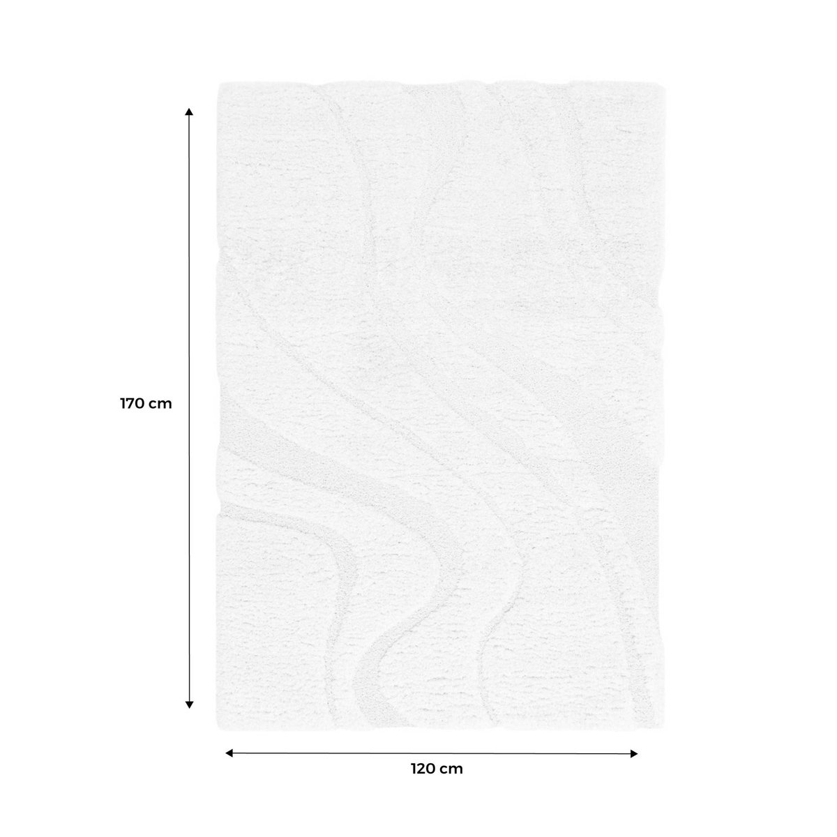 Tapis intérieur rectangulaire scandinave AMY crème, SWEEEK