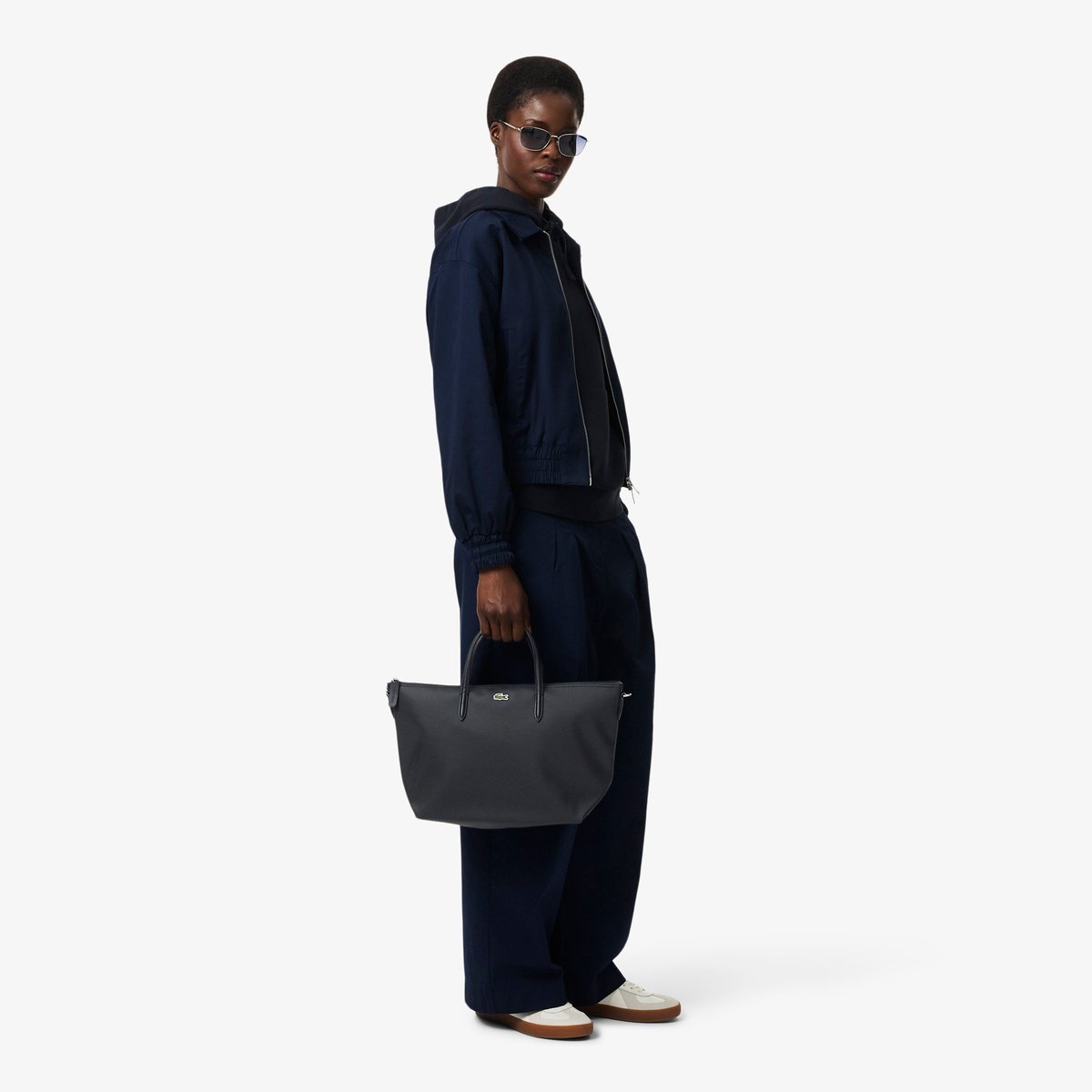 Petit sac cabas à bandoulière L.12.12 Concept noir-000, LACOSTE
