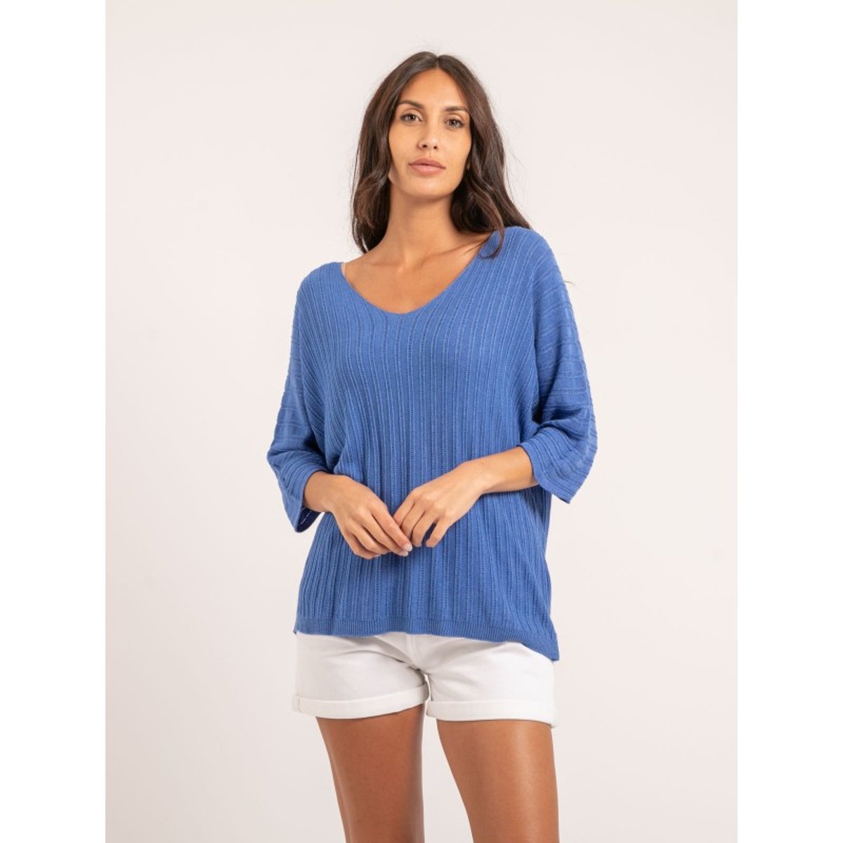 Pull Fin Kartelia bleu, DONA LISA