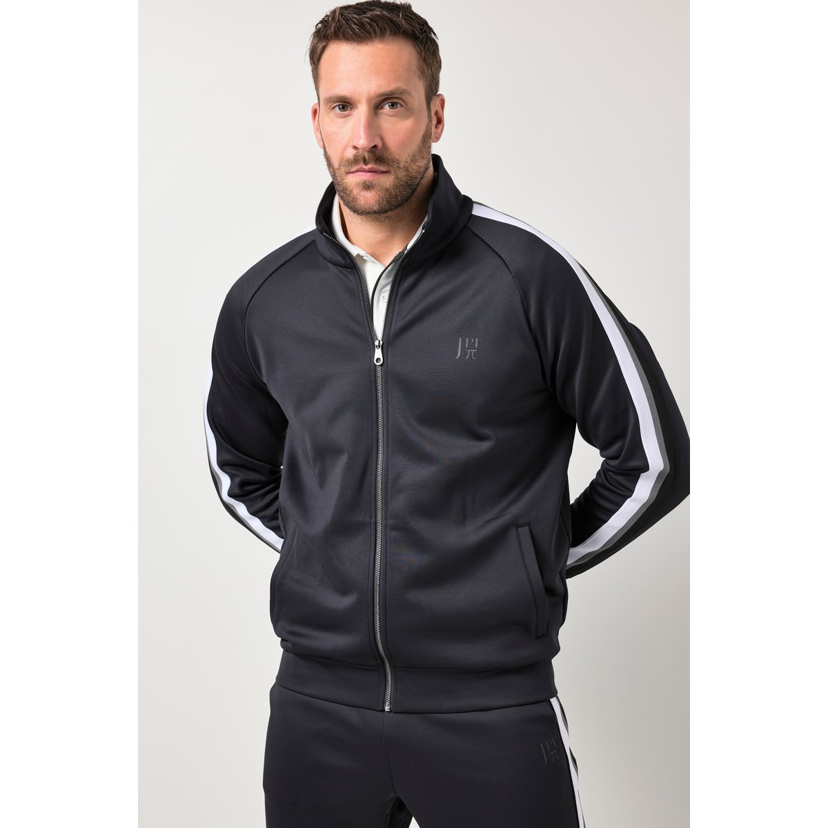 Veste en molleton FLEXNAMIC, col montant noir, JP1880