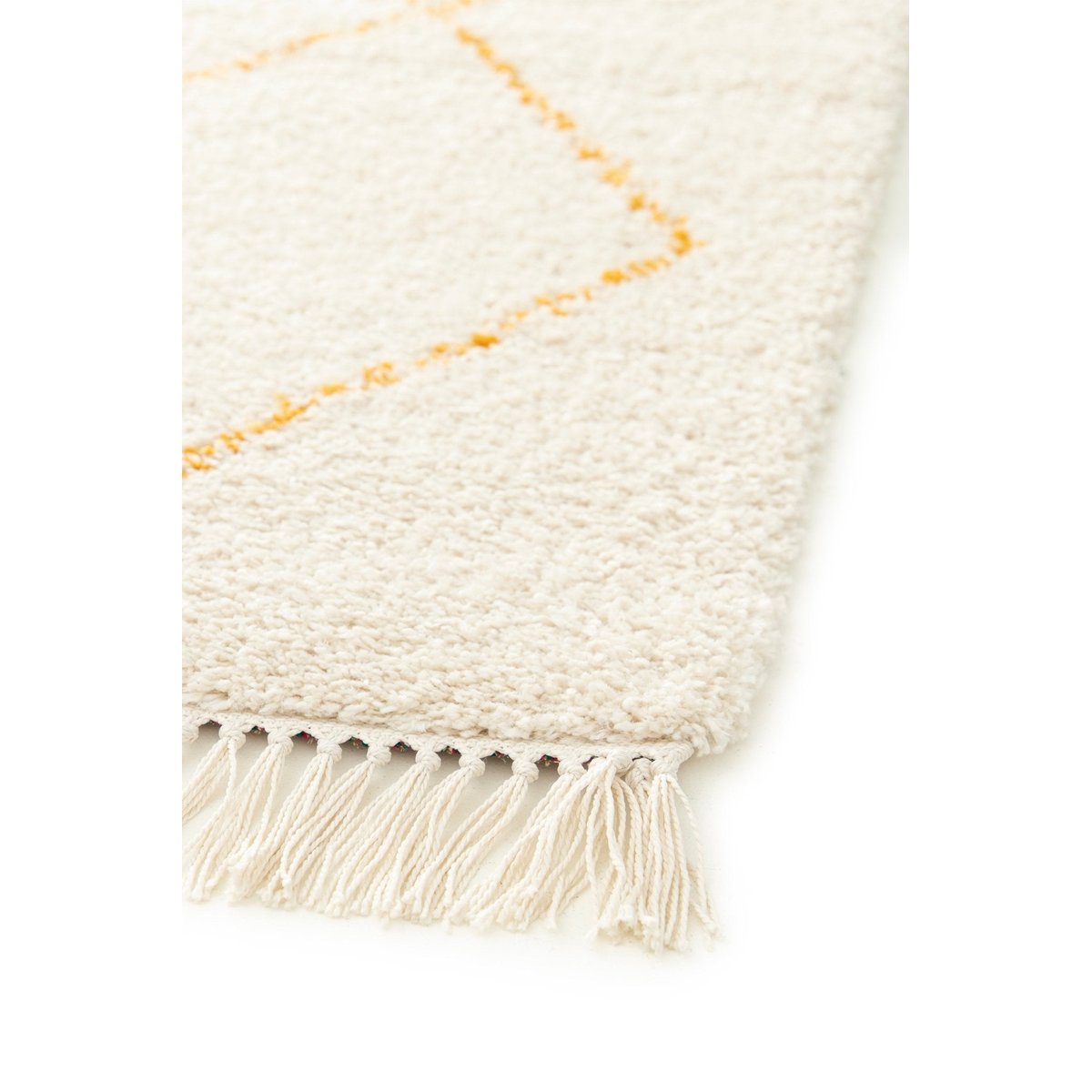 Tapis épais à franges doux et raffiné NILE beige sable, AFK LIVING