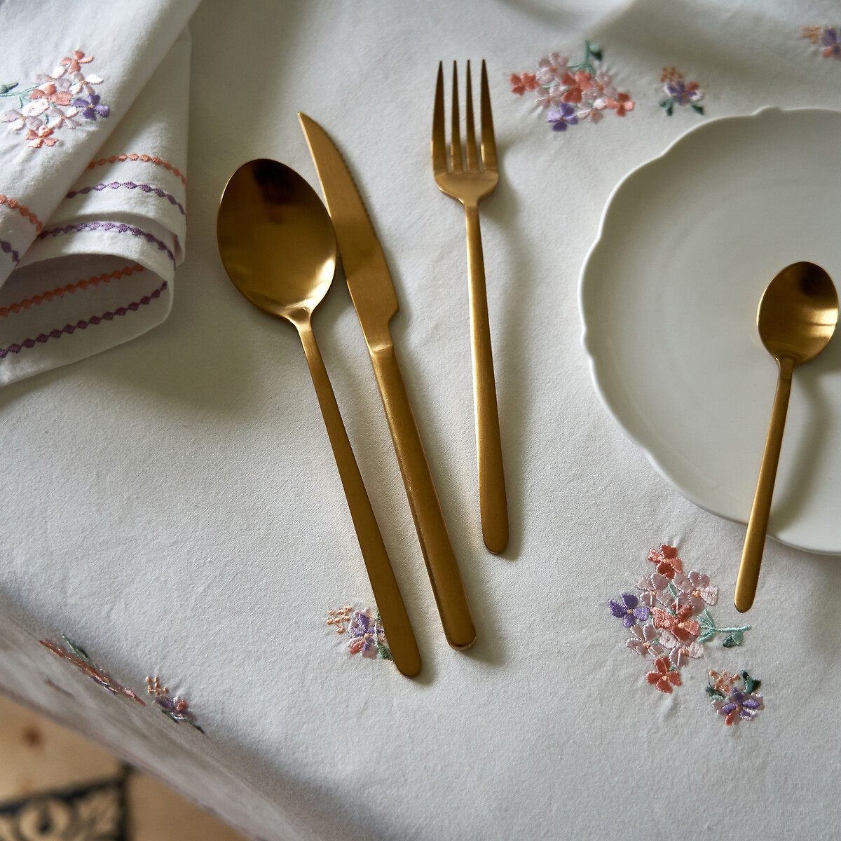 Faqueiro de 24 talheres, Isaure dourado, LA REDOUTE INTERIEURS