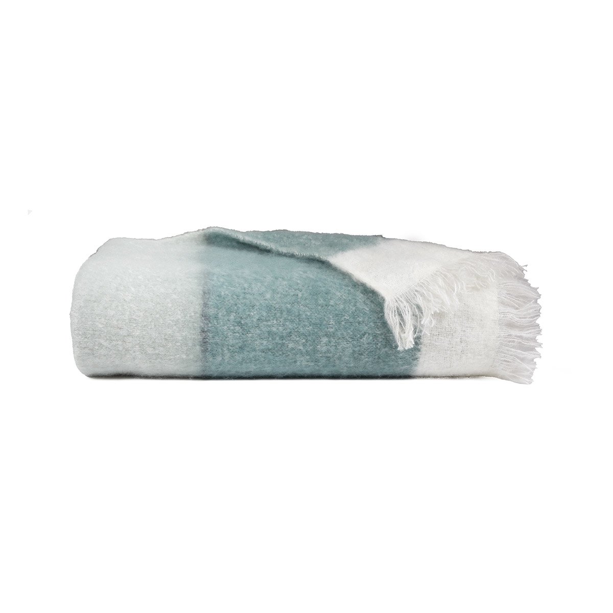 Couvre lit en mohair rose, BAIKAL orage, DESFORGES