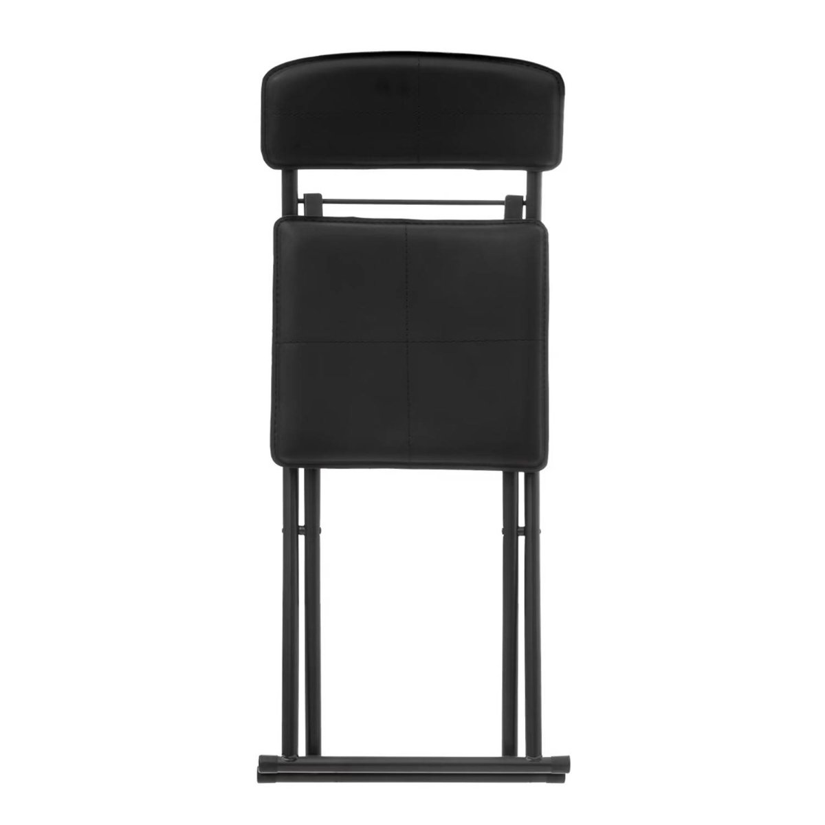 Chaise pliante en métal noir, ATMOSPHERA