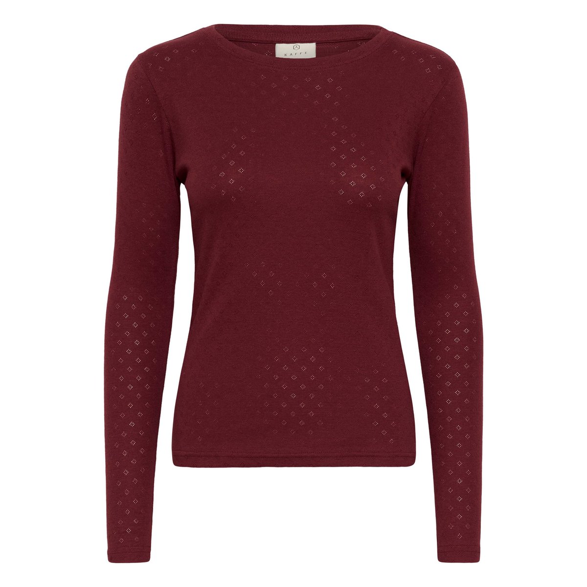 T-shirt à manches longues rouge zinfandel, KAFFE