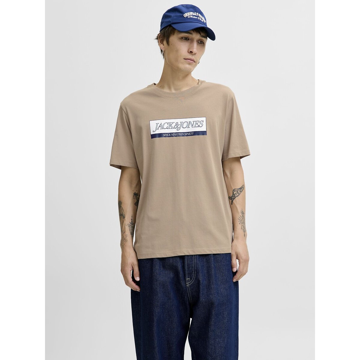 Jorinwood T-Shirt taupe, JACK & JONES
