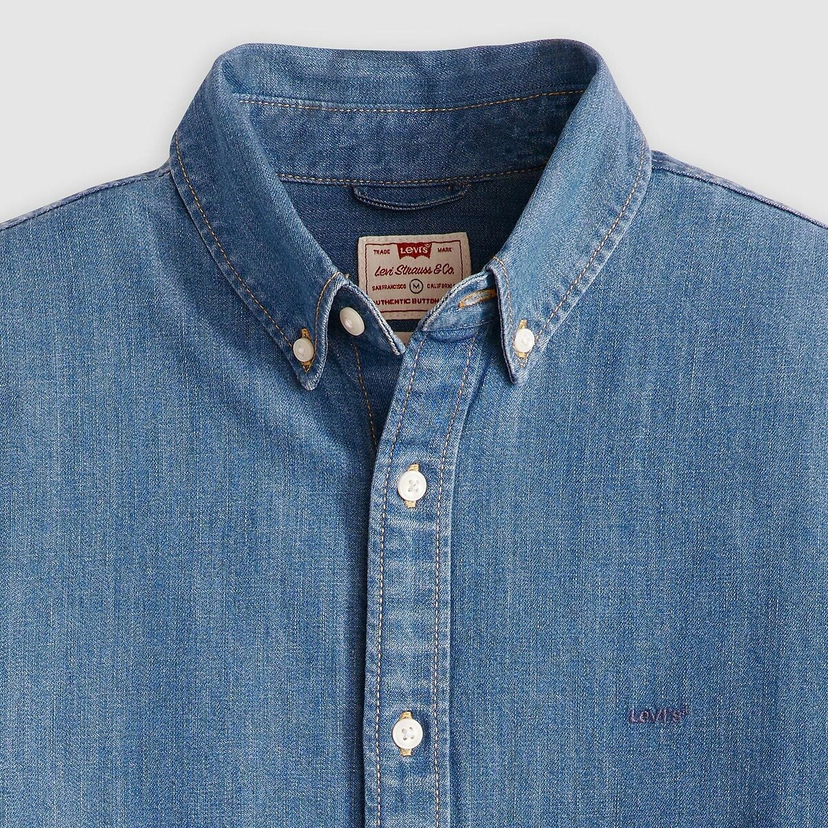 Recht oxford hemd blauw, LEVI'S