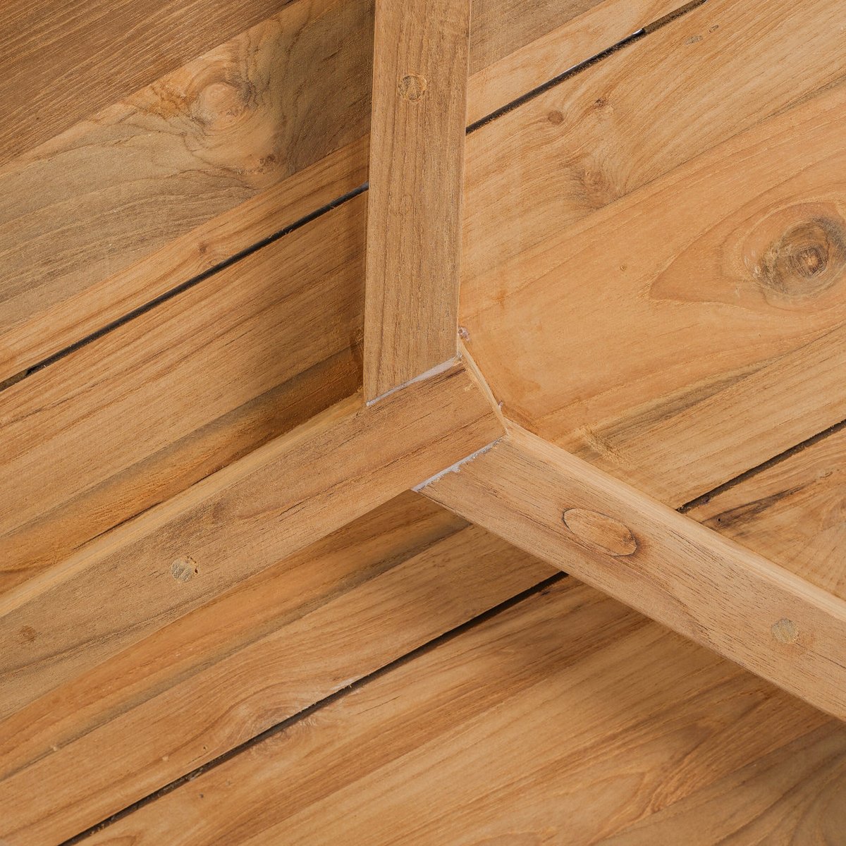 Table d’appoint en teck GILIMANUK beige, BAZAR BIZAR