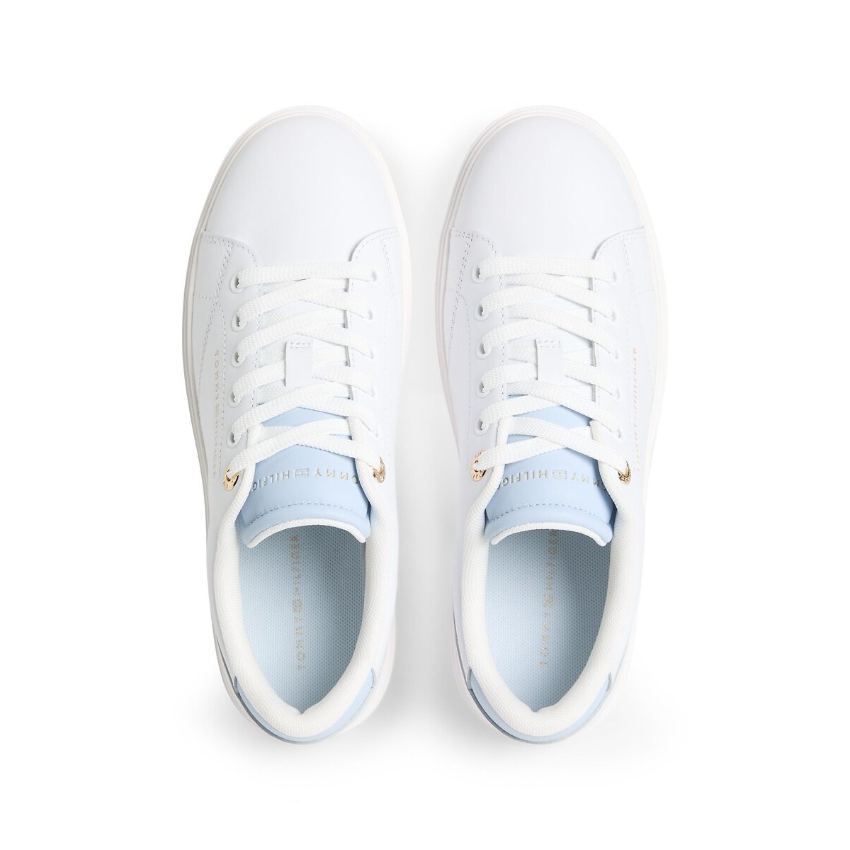 Baskets FEMININE CUSPOLE blanc/bleu ciel, TOMMY HILFIGER