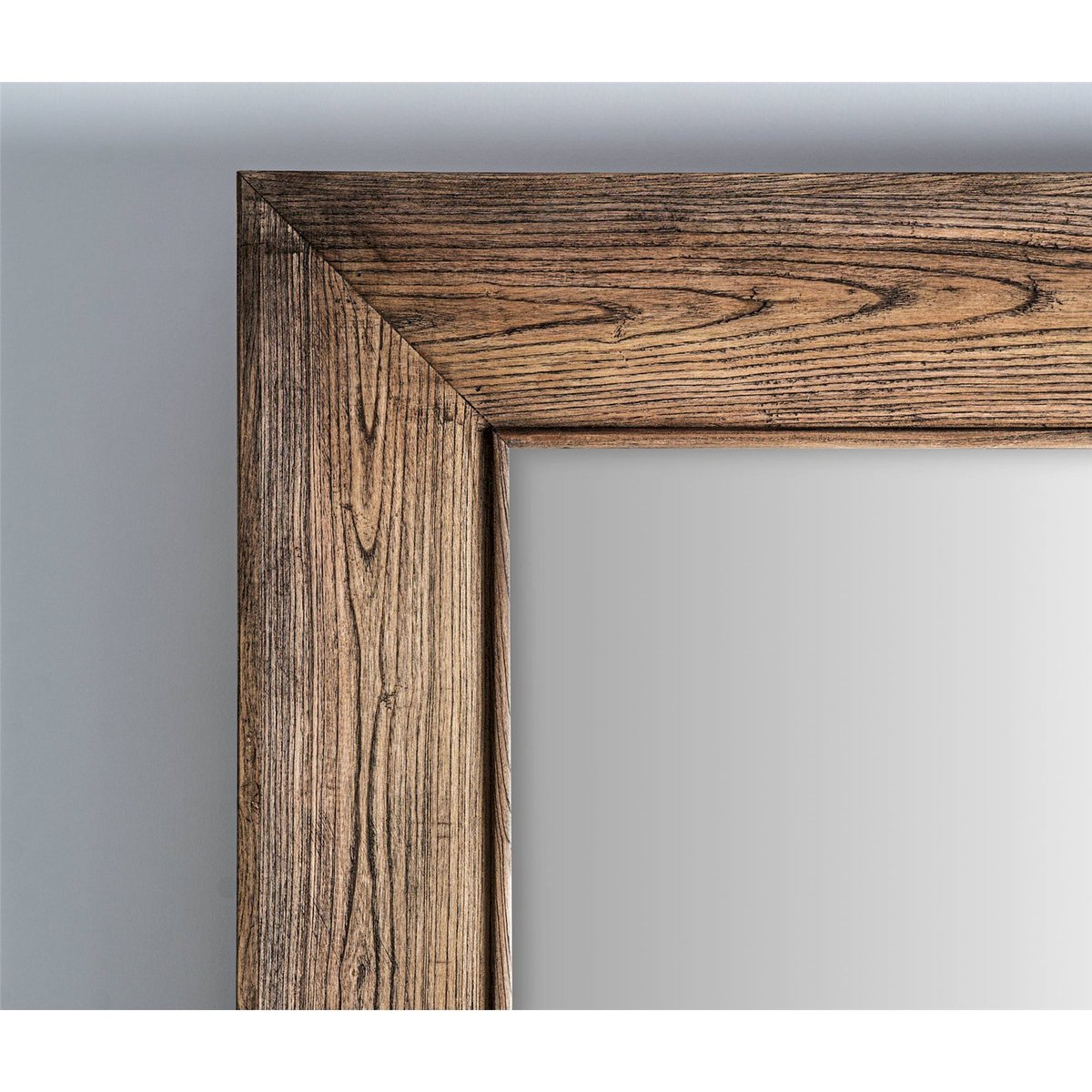 Miroir rectangulaire en bois d'orme marron marbré bois d'orme, RECOLLECTION