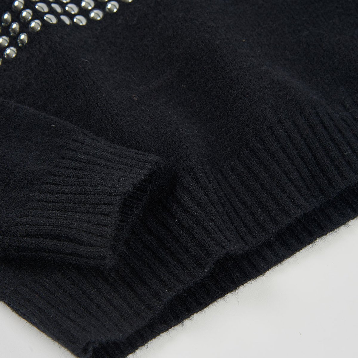 Pull fille avec clous noir, BOBOLI