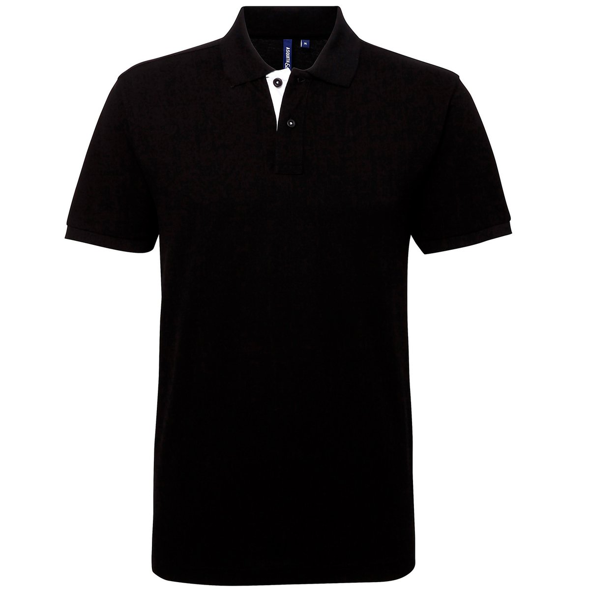 Polo Classique noir / blanc, ASQUITH & FOX