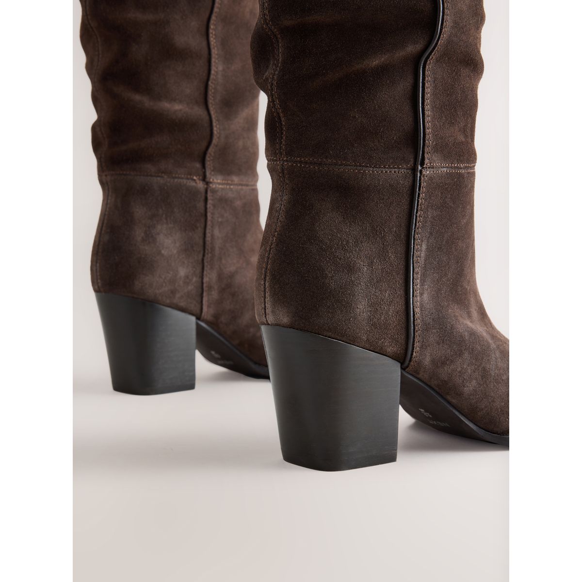Bottes souples à point de feston marron chocolat, NEXT