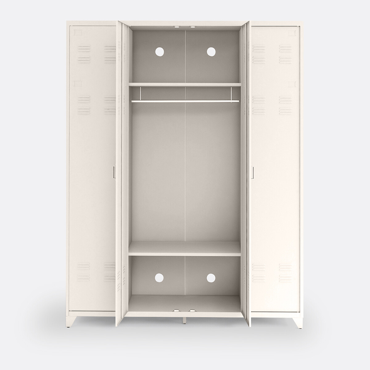 Armario 4 puertas de acero, Hiba beige, LA REDOUTE INTERIEURS