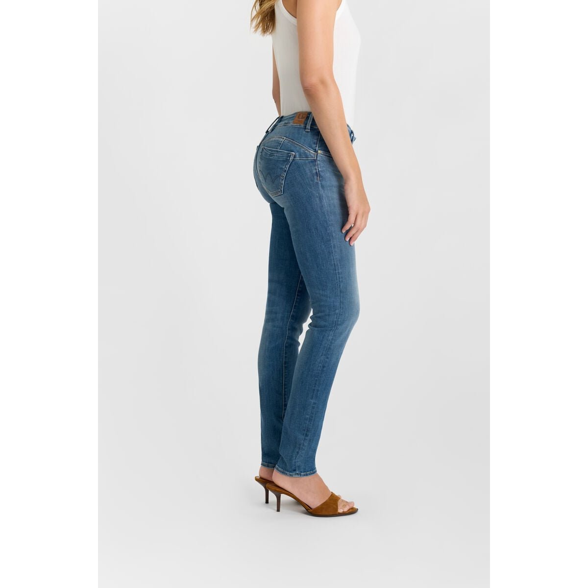 Jeans push-up slim PULP, longueur 34 blue, LE TEMPS DES CERISES
